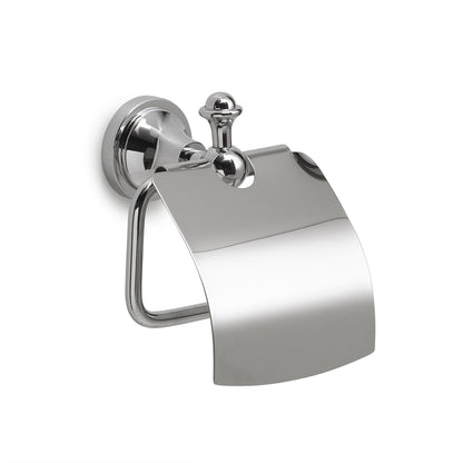 Porta carta igienica coperto a parete Nevis di Gedy - Cromato