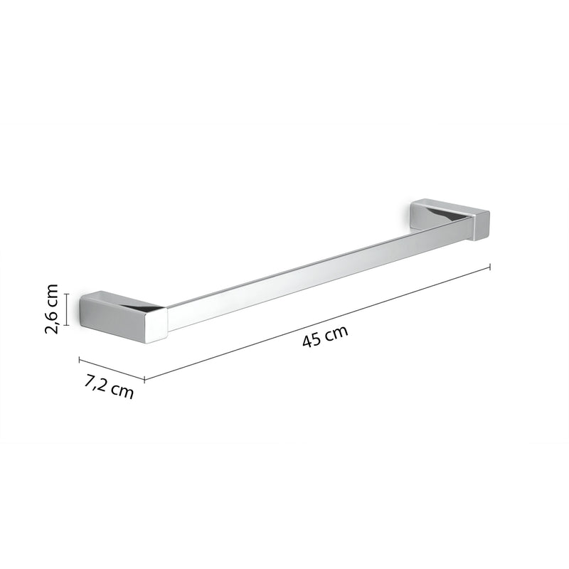 Porta asciugamani 45 cm da muro Spluga di Gedy - Cromato by CeramicStore | Lo specialista del tuo bagno