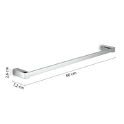 Porta asciugamani 60 cm da muro Spluga di Gedy - Cromato by CeramicStore | Lo specialista del tuo bagno