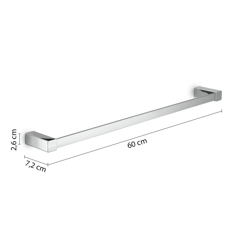 Porta asciugamani 60 cm da muro Spluga di Gedy - Cromato by CeramicStore | Lo specialista del tuo bagno