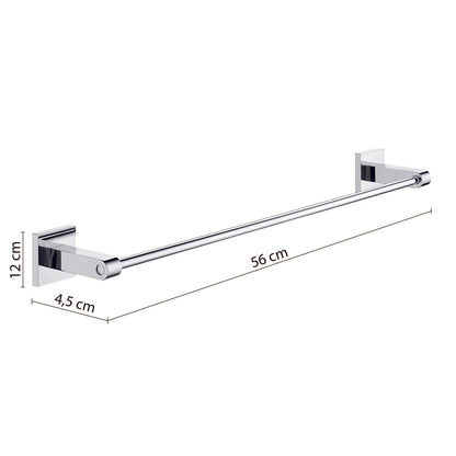 Porta asciugamani 45 cm in Acciaio Inox di Gedy serie New Jersey - Cromato by CeramicStore | Lo specialista del tuo bagno