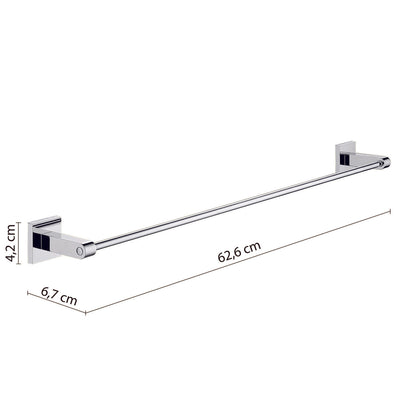 Porta asciugamani 60 cm in Acciaio Inox di Gedy serie New Jersey - Cromato by CeramicStore | Lo specialista del tuo bagno