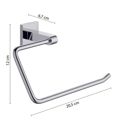 Porta asciugamani ad anello in Acciaio Inox di Gedy serie New Jersey - Cromato by CeramicStore | Lo specialista del tuo bagno
