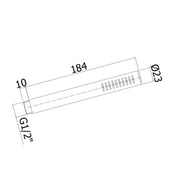 Versione Outlet - Doccetta monocomando di Paffoni Steel in acciaio inox attacco universale 1/2 by CeramicStore | Lo specialista del tuo bagno