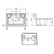 Pilozzo in polipropilene 55x37 cm marmorizzato by CeramicStore | Lo specialista del tuo bagno