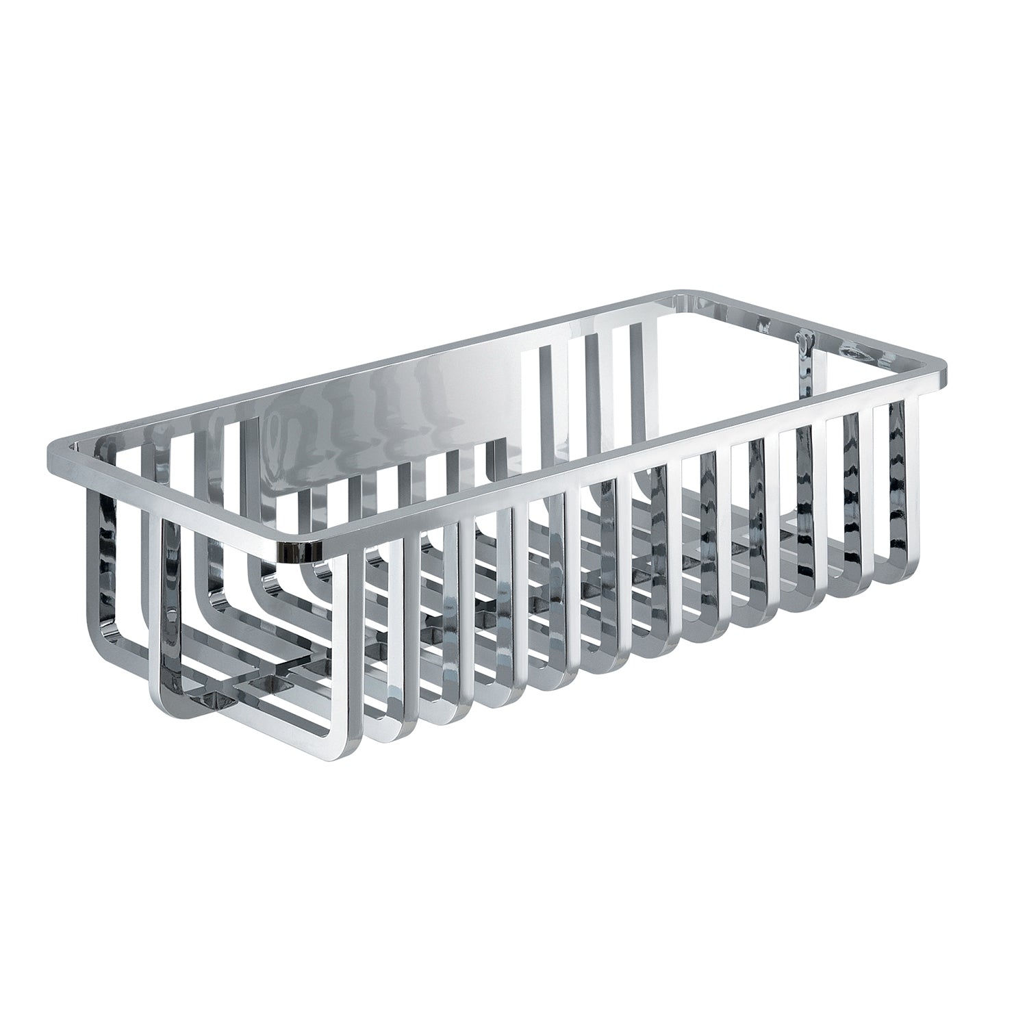Portaoggetti doccia rettangolare modello Tiberio di Gedy - Cromato by CeramicStore | Lo specialista del tuo bagno