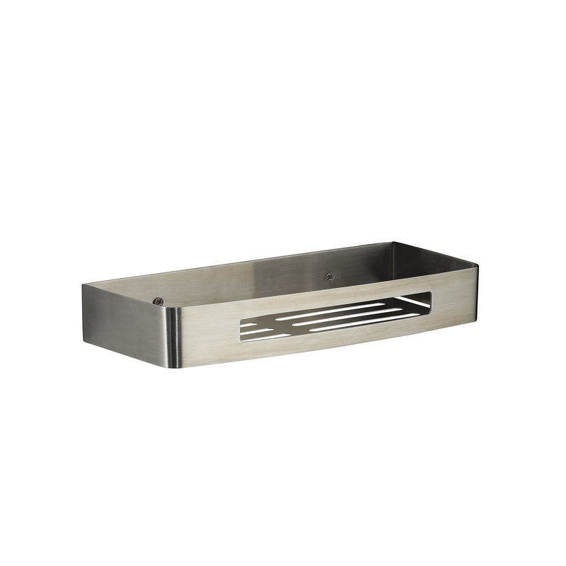 Portaoggetti rettangolare doccia Nerva di Gedy in Acciaio Inox - Spazzolato by CeramicStore | Lo specialista del tuo bagno