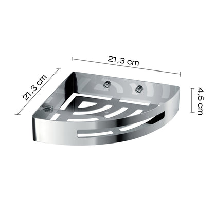 Portaoggetti doccia angolare Nerva di Gedy in Acciaio Inox - Lucido by CeramicStore | Lo specialista del tuo bagno