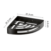 Portaoggetti doccia angolare Nerva di Gedy in Acciaio Inox - Nero Matt by CeramicStore | Lo specialista del tuo bagno