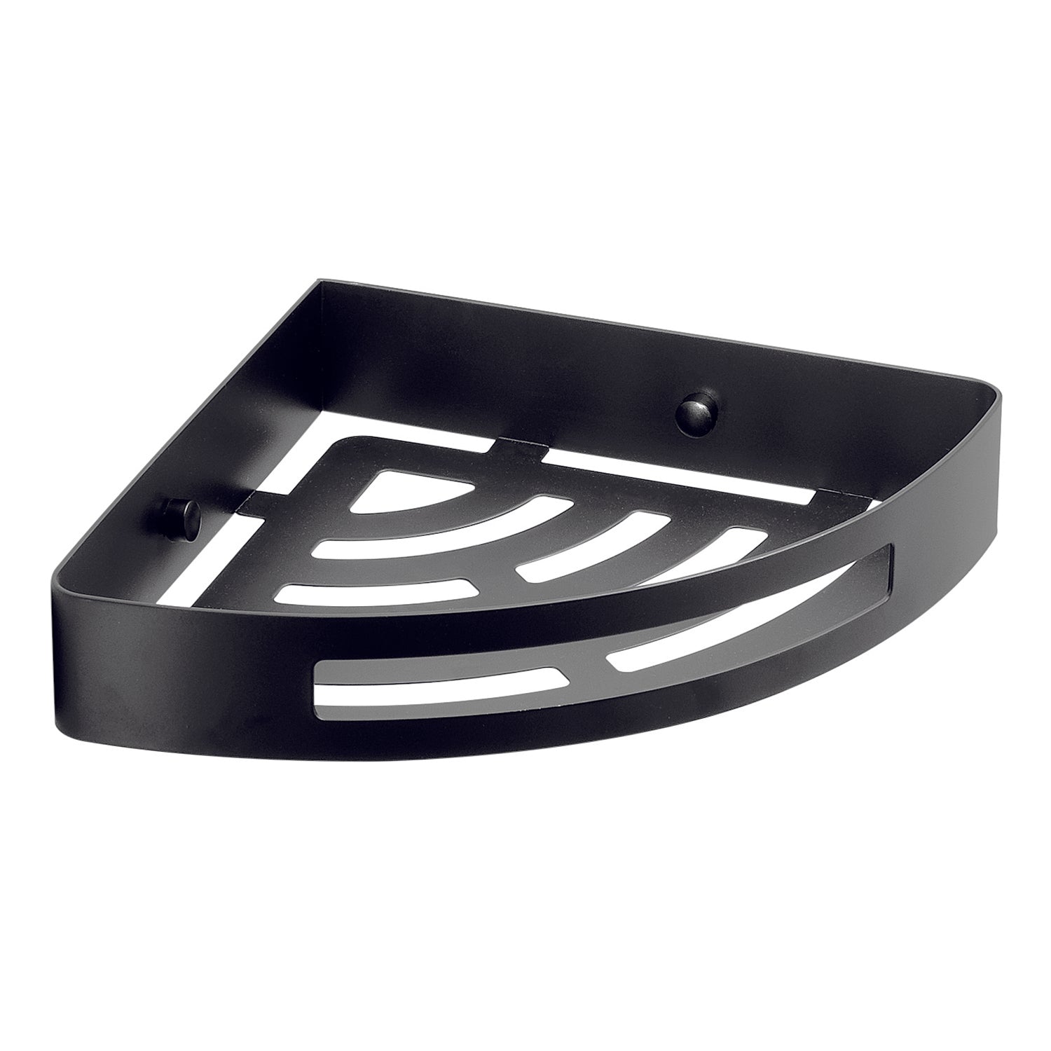 Portaoggetti doccia angolare Nerva di Gedy in Acciaio Inox - Nero Matt by CeramicStore | Lo specialista del tuo bagno