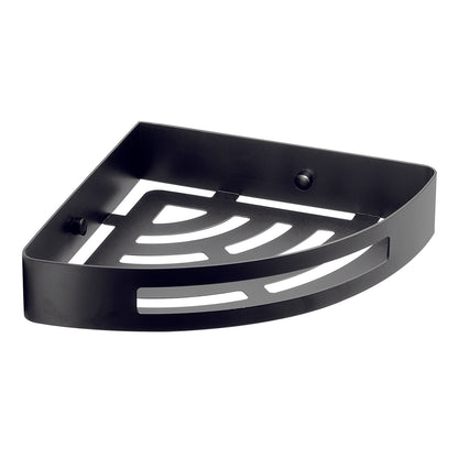 Portaoggetti doccia angolare Nerva di Gedy in Acciaio Inox - Nero Matt by CeramicStore | Lo specialista del tuo bagno