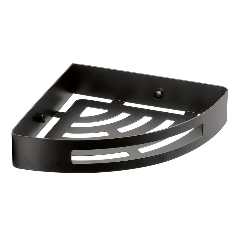 Portaoggetti doccia angolare Nerva di Gedy in Acciaio Inox - Nero Matt by CeramicStore | Lo specialista del tuo bagno