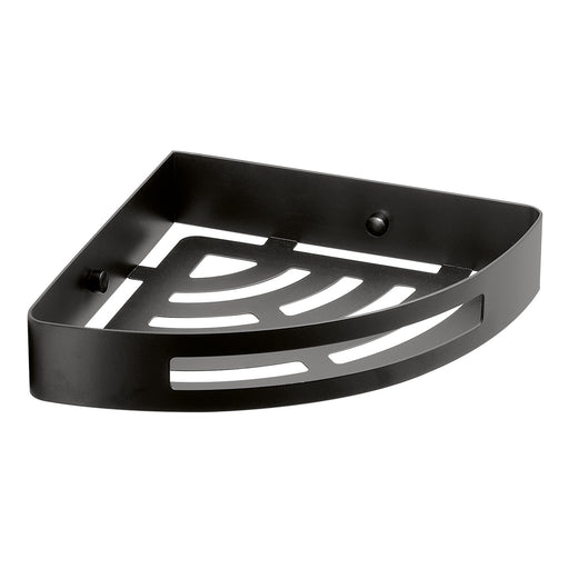 Portaoggetti doccia angolare Nerva di Gedy in Acciaio Inox - Nero Matt by CeramicStore | Lo specialista del tuo bagno