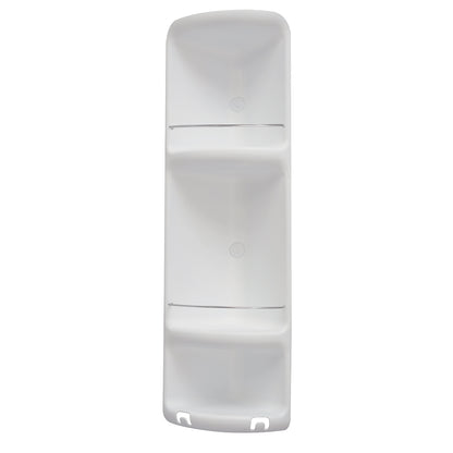 Portaoggetti doccia angolare a 3 ripiani modello Caesar di Gedy - Bianco by CeramicStore | Lo specialista del tuo bagno