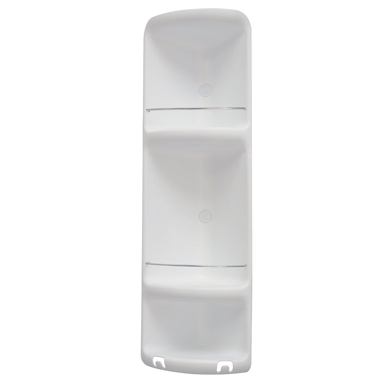 Portaoggetti doccia angolare a 3 ripiani modello Caesar di Gedy - Bianco by CeramicStore | Lo specialista del tuo bagno