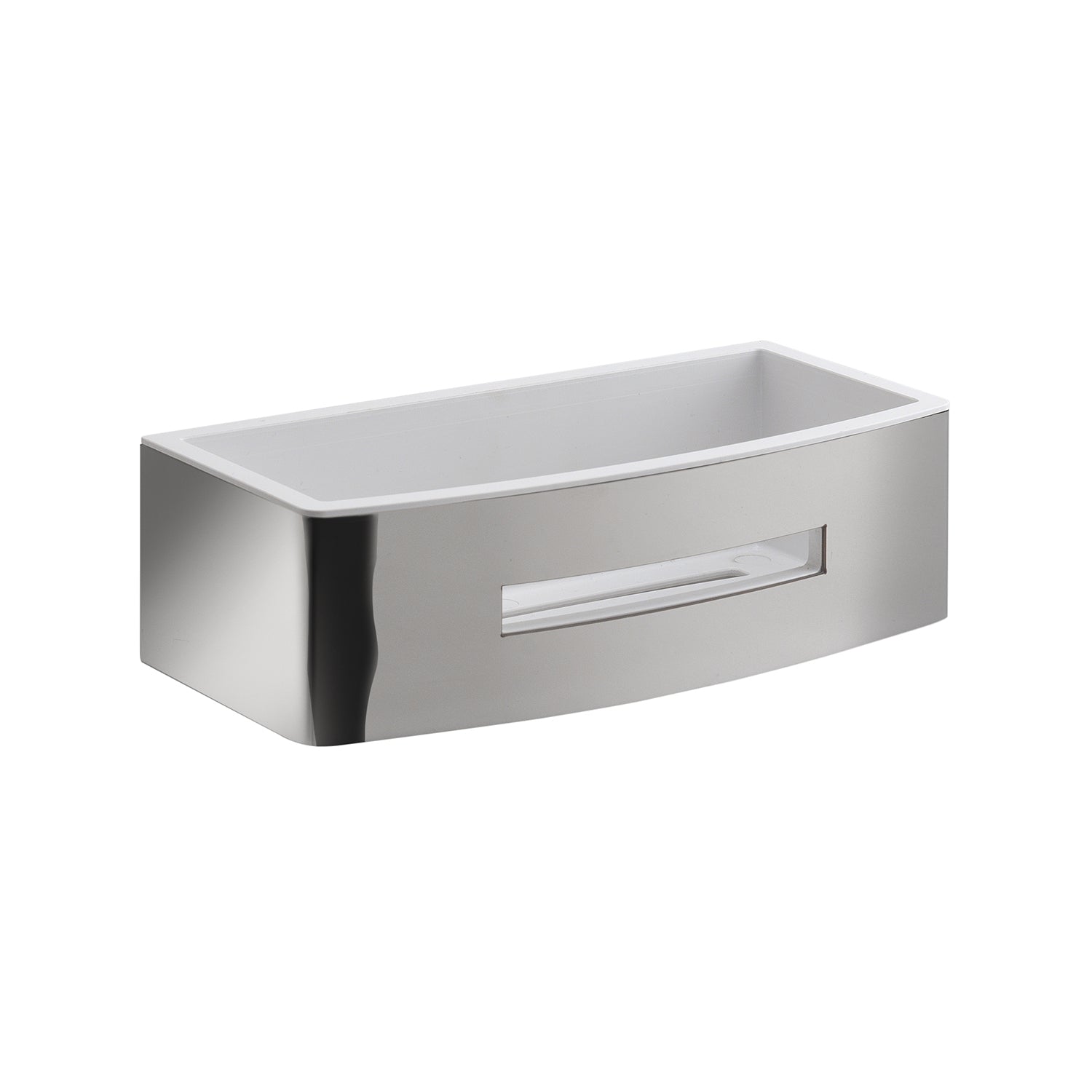 Portaoggetti rettangolare doccia modello Poseidon di Gedy in Acciaio Inox - Bianco by CeramicStore | Lo specialista del tuo bagno