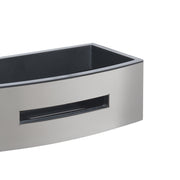 Portaoggetti rettangolare doccia modello Poseidon di Gedy in Acciaio Inox - Nero/Lucido by CeramicStore | Lo specialista del tuo bagno