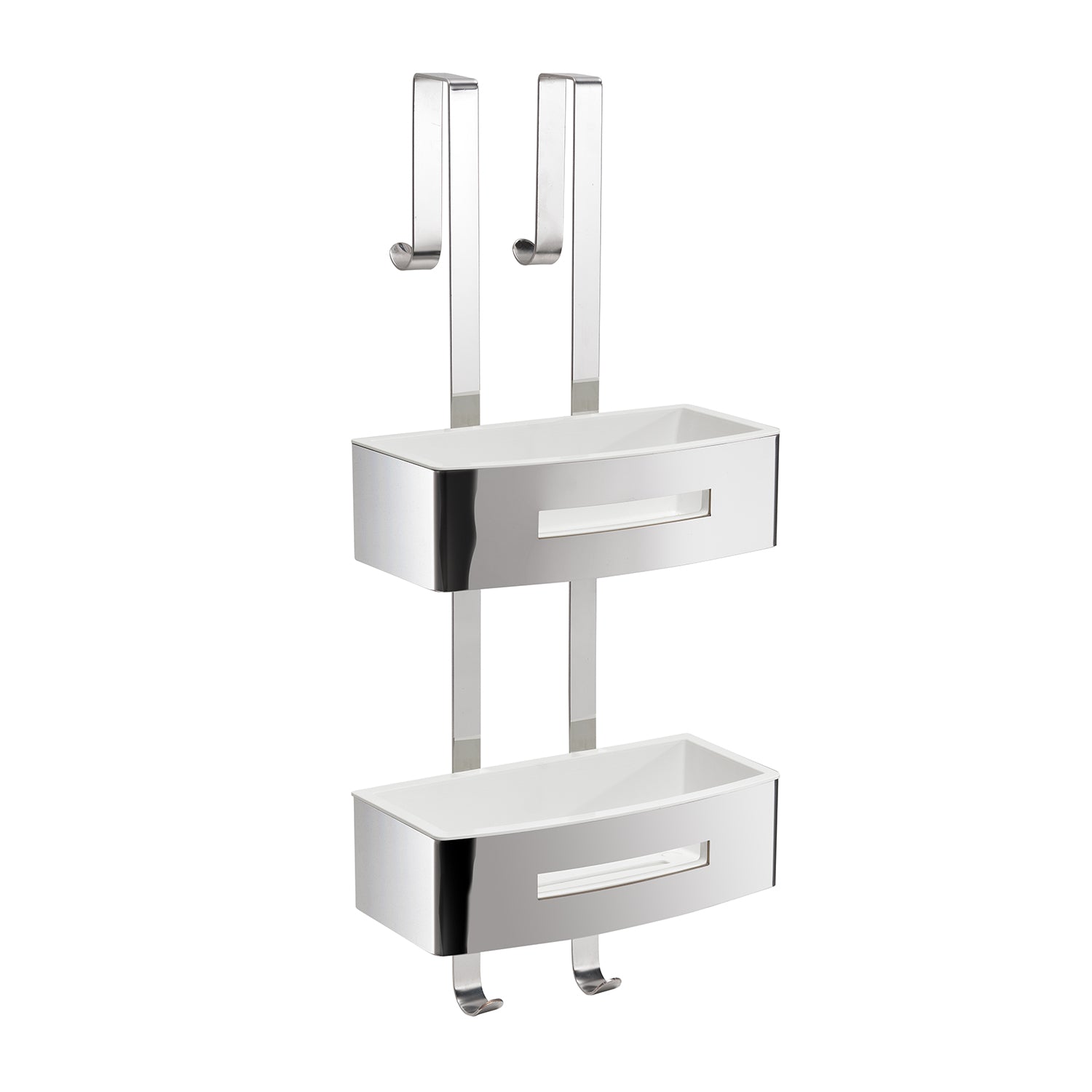Portaoggetti doccia appendibile a 2 ripiani modello Poseidon di Gedy - Bianco by CeramicStore | Lo specialista del tuo bagno