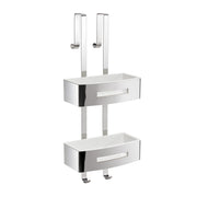 Portaoggetti doccia appendibile a 2 ripiani modello Poseidon di Gedy - Bianco by CeramicStore | Lo specialista del tuo bagno