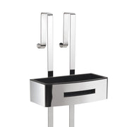 Portaoggetti doccia appendibile a 2 ripiani modello Poseidon di Gedy - Nero lucido by CeramicStore | Lo specialista del tuo bagno
