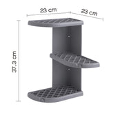 Portaoggetti doccia angolare modello Oscar di Gedy - Grigio by CeramicStore | Lo specialista del tuo bagno