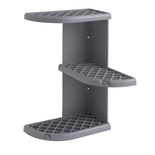 Portaoggetti doccia angolare modello Oscar di Gedy - Grigio by CeramicStore | Lo specialista del tuo bagno