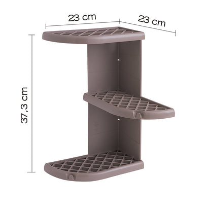 Portaoggetti doccia angolare modello Oscar di Gedy - Tortora by CeramicStore | Lo specialista del tuo bagno