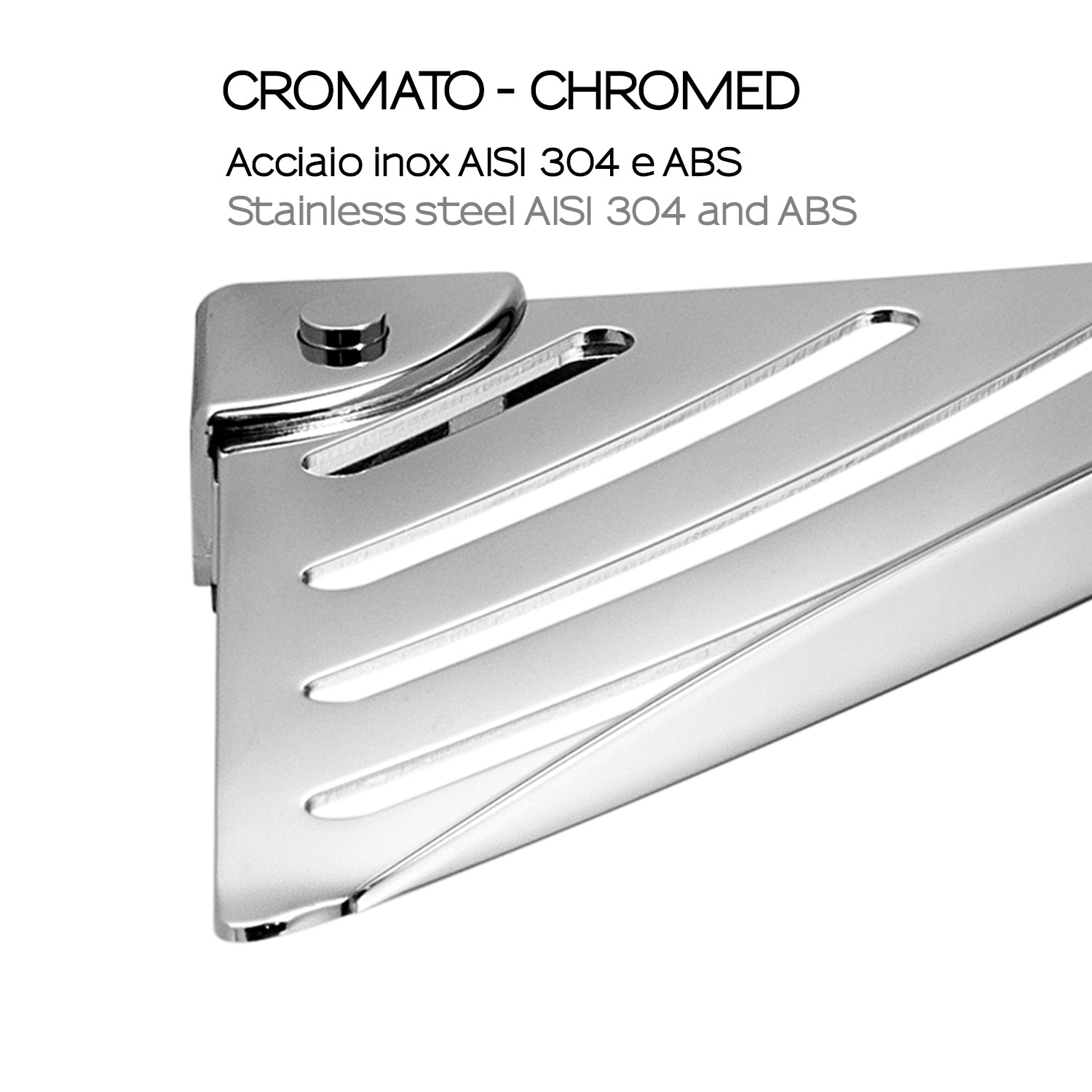Portaoggetti angolare Essential di Gedy in Acciaio Inox - Cromato by CeramicStore | Lo specialista del tuo bagno
