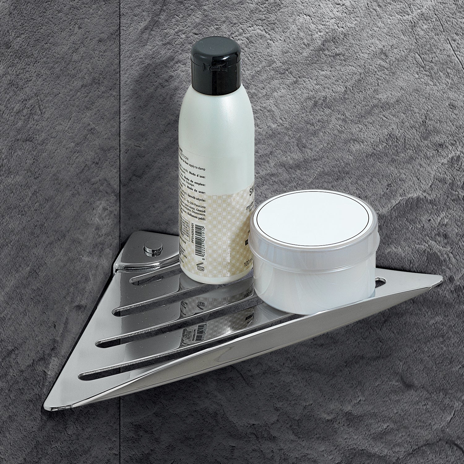 Portaoggetti angolare Essential di Gedy in Acciaio Inox - Cromato by CeramicStore | Lo specialista del tuo bagno