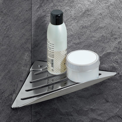 Portaoggetti angolare Essential di Gedy in Acciaio Inox - Cromato by CeramicStore | Lo specialista del tuo bagno