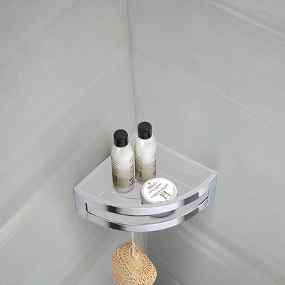 Portaoggetti doccia angolare modello Zante di Gedy in Cromall e ABS - Cromato/Bianco by CeramicStore | Lo specialista del tuo bagno