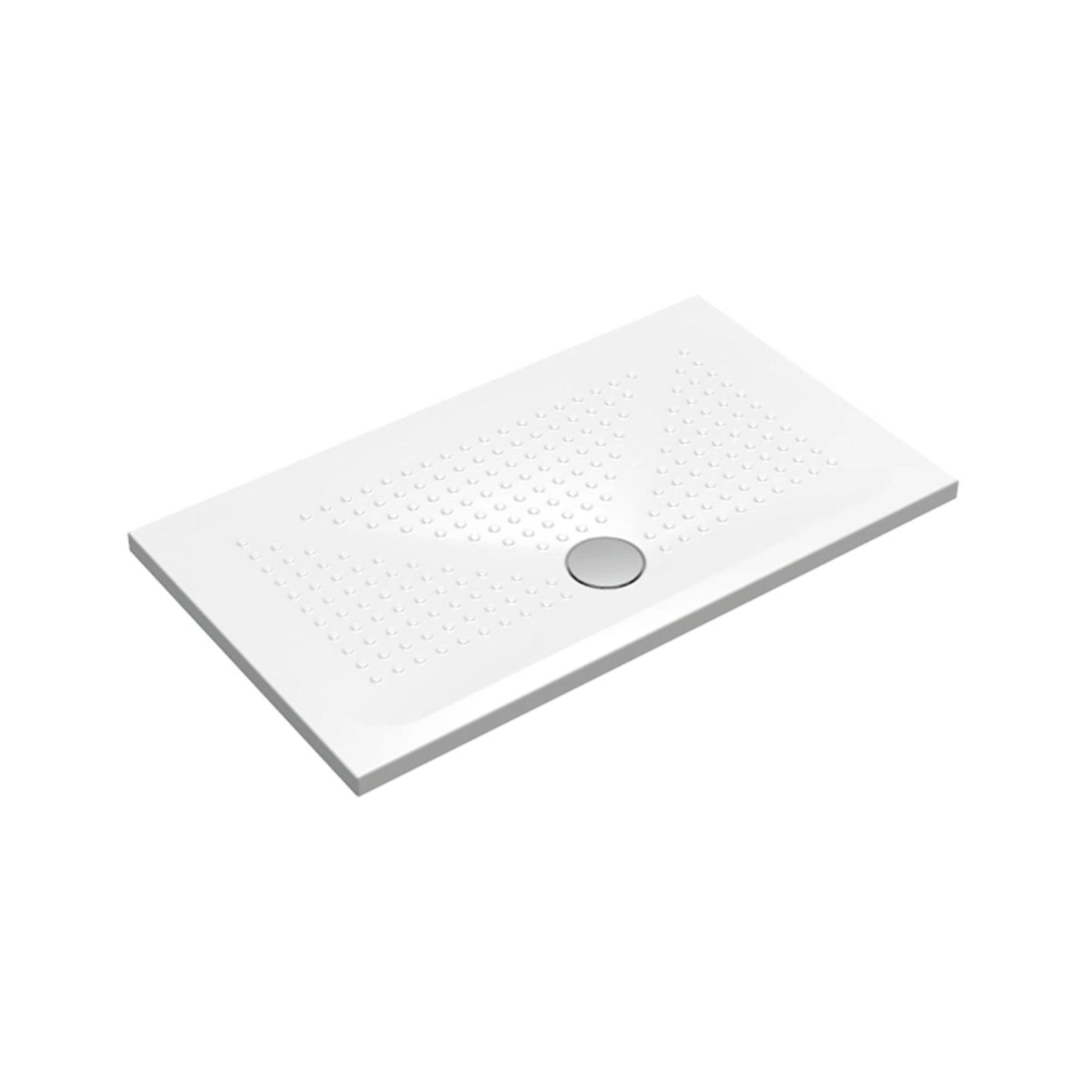 Piatto doccia rettangolare in ceramica modello Punto 70x90 cm - Bianco lucido by CeramicStore | Lo specialista del tuo bagno