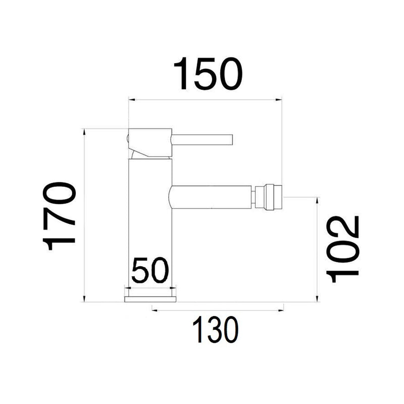 Composizione di miscelatori per lavabo, bidet e doccia 3 vie con easy box Moon in ottone cromato by CeramicStore | Lo specialista del tuo bagno