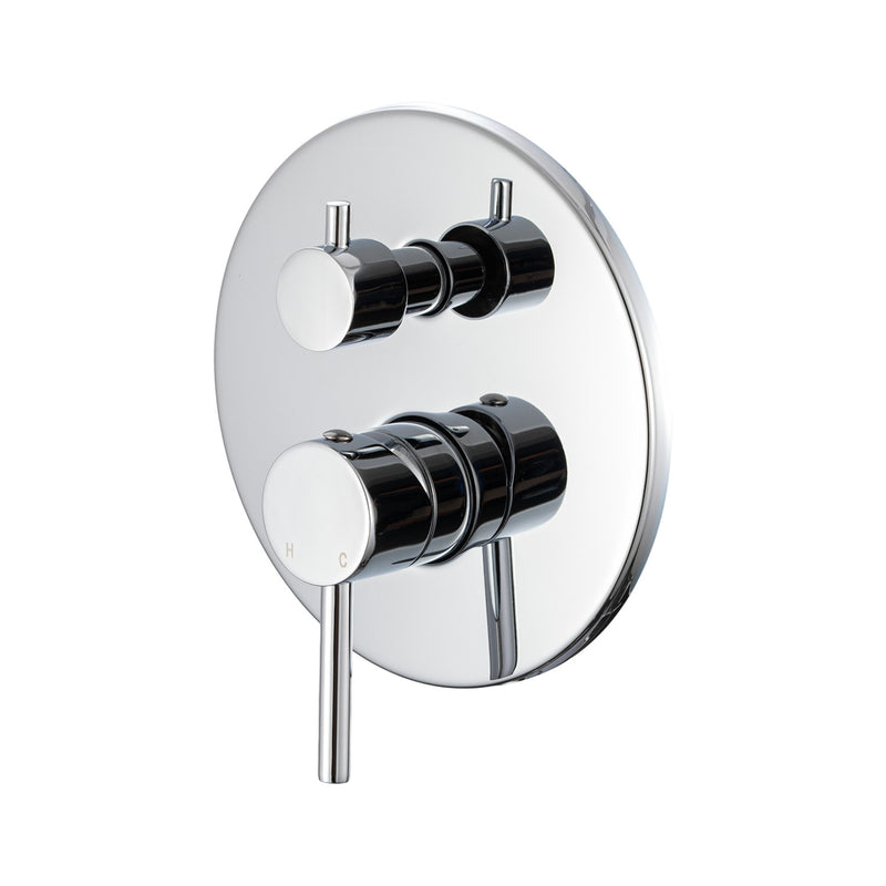 Composizione di miscelatori per bidet, lavabo e doccia 3 vie con easy box Moon in ottone cromato by CeramicStore | Lo specialista del tuo bagno