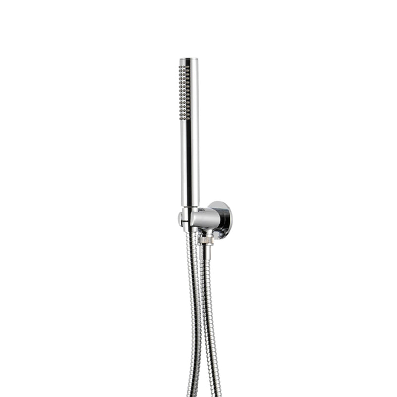 Kit doccia con incasso a due vie e soffione tondo 250 mm in ottone cromato Moon by CeramicStore | Lo specialista del tuo bagno
