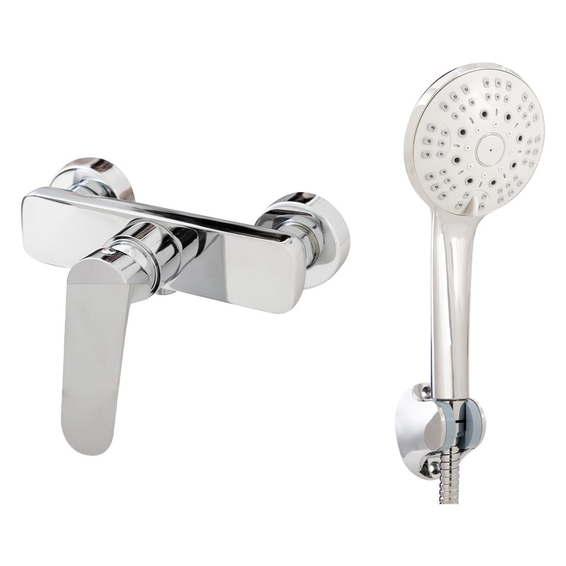Miscelatore doccia esterno una via Echo in ottone cromato by CeramicStore | Lo specialista del tuo bagno