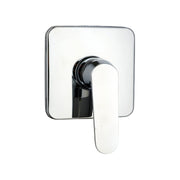 Composizione di miscelatori per lavabo, bidet e doccia una via quadro Echo in ottone cromato by CeramicStore | Lo specialista del tuo bagno