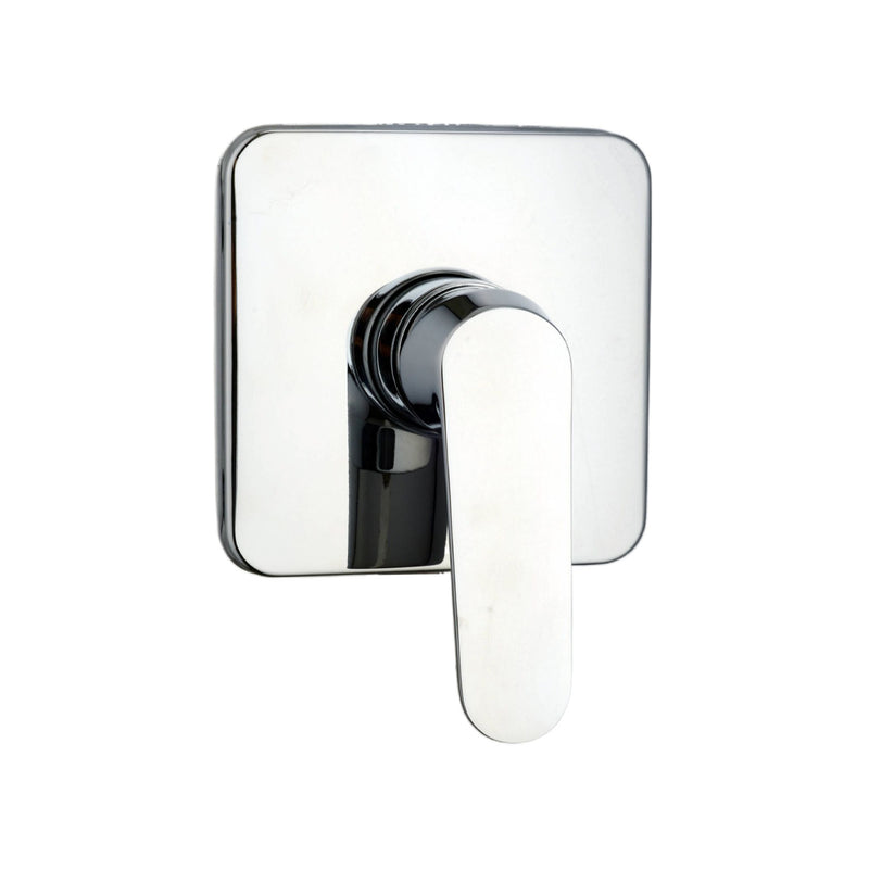 Composizione di miscelatori per lavabo, bidet e doccia una via quadro Echo in ottone cromato by CeramicStore | Lo specialista del tuo bagno