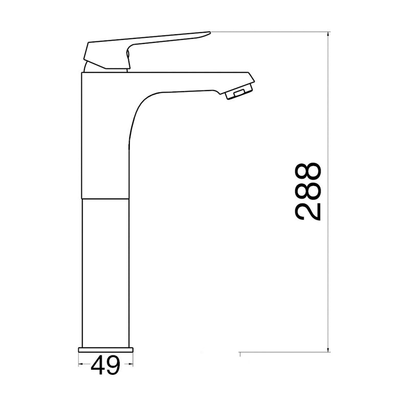 Composizione di miscelatori per lavabo alto, bidet e doccia 2 vie Echo in ottone cromato by CeramicStore | Lo specialista del tuo bagno