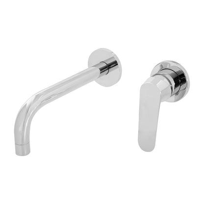 Composizione di miscelatori per lavabo incasso, bidet e doccia 2 vie quadro Echo in ottone cromato by CeramicStore | Lo specialista del tuo bagno