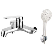Composizione di miscelatori per lavabo incasso, bidet e vasca Echo in ottone cromato by CeramicStore | Lo specialista del tuo bagno