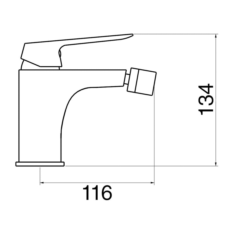 Composizione di miscelatori per lavabo easy box, bidet e doccia 2 vie quadro Echo in ottone cromato by CeramicStore | Lo specialista del tuo bagno