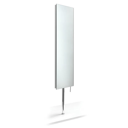 Specchio rettangolare alto filo lucido con asta rotante per fissaggio su piano Lineabeta Speci cm 28x107,4 by CeramicStore | Lo specialista del tuo bagno