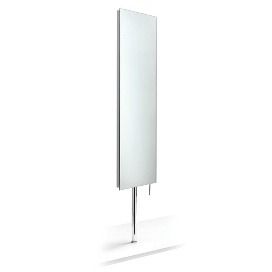 Specchio rettangolare alto filo lucido con asta rotante per fissaggio su piano Lineabeta Speci cm 28x107,4 by CeramicStore | Lo specialista del tuo bagno