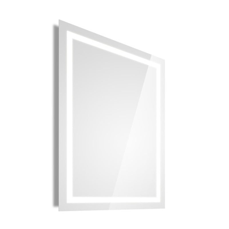 Specchio rettangolare da parete ultrapiatto Lineabeta Speci con luce led e accensione touch. Reversibile cm 60x80 by CeramicStore | Lo specialista del tuo bagno