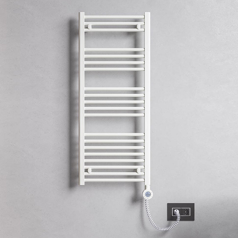 Termoarredo elettrico bianco 800x500 Lazzarini E-Bolzano 300 watt con termostato by CeramicStore | Lo specialista del tuo bagno