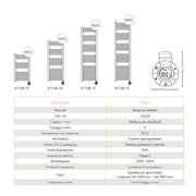 Termoarredo elettrico bianco 1800x600 Lazzarini E-Bolzano 1000 watt con termostato by CeramicStore | Lo specialista del tuo bagno