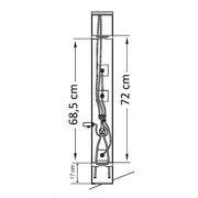 Colonna doccia bianco multifunzione anticalcare con miscelatore e getto a cascata by CeramicStore | Lo specialista del tuo bagno