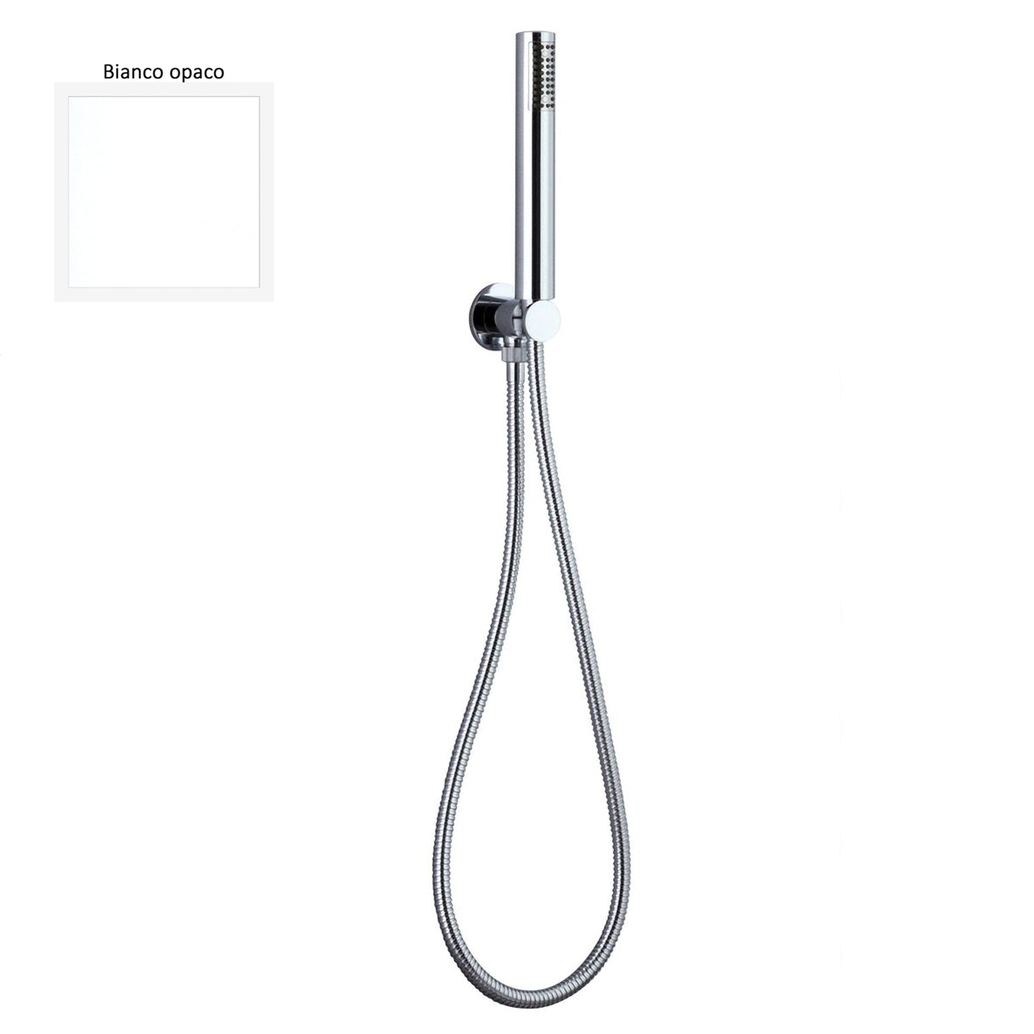 Set presa acqua con supporto, composto da doccia Artist e flessibile 150cm bianco by CeramicStore | Lo specialista del tuo bagno