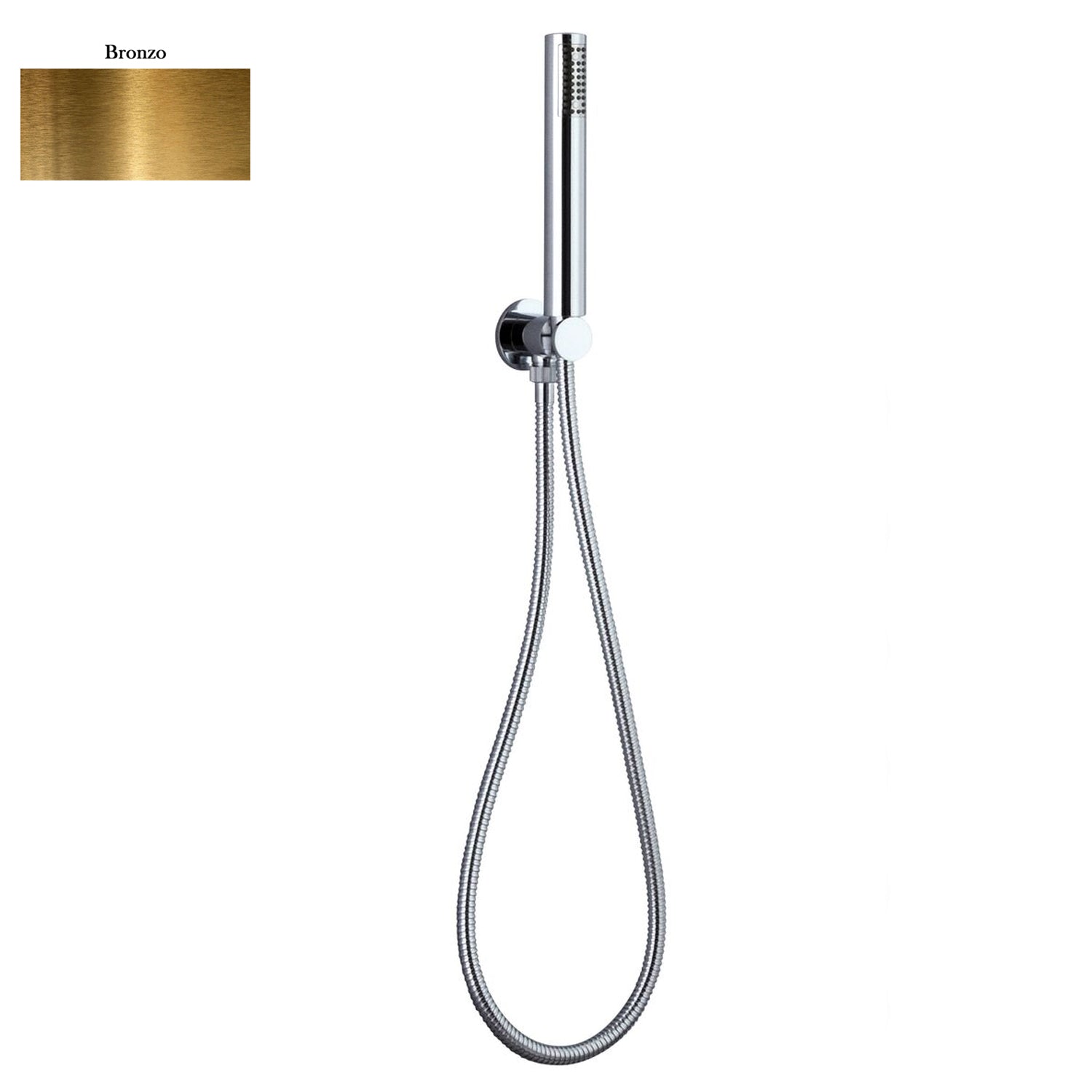 Set presa acqua con supporto, composto da doccia Artist e flessibile 150cm bronzo by CeramicStore | Lo specialista del tuo bagno